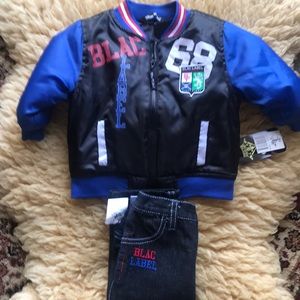 Blac Label Jacket/Jeans set 6-9 months NWT